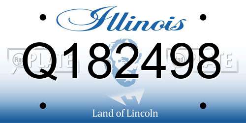 Q182498 Illinois License Plate