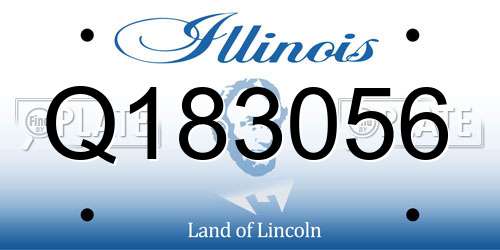 Q183056 Illinois License Plate