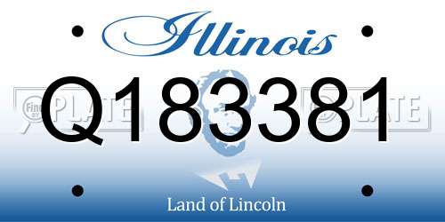Q183381 Illinois License Plate