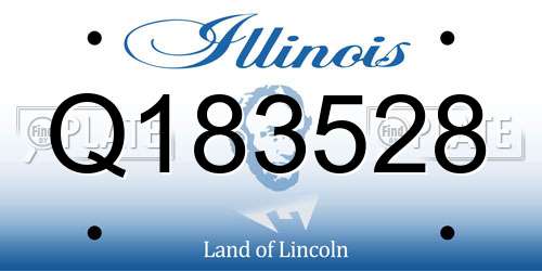Q183528 Illinois License Plate