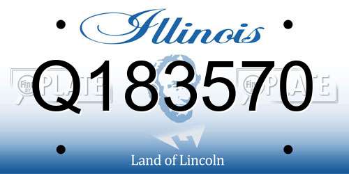 Q183570 Illinois License Plate