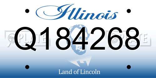 Q184268 Illinois License Plate