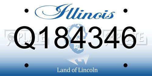 Q184346 Illinois License Plate