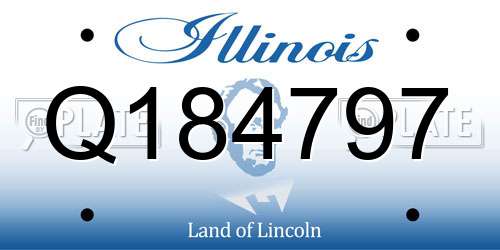 Q184797 Illinois License Plate