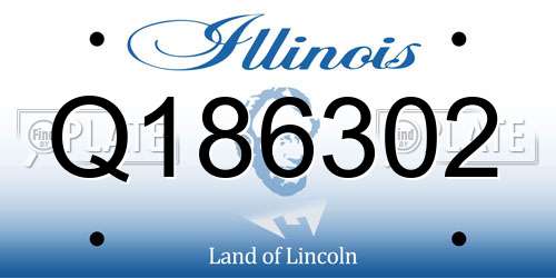 Q186302 Illinois License Plate