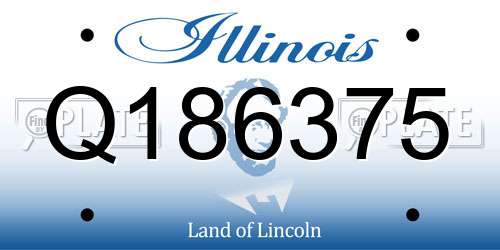 Q186375 Illinois License Plate