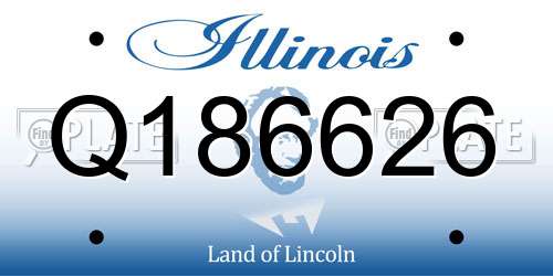 Q186626 Illinois License Plate