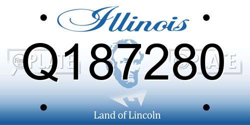 Q187280 Illinois License Plate