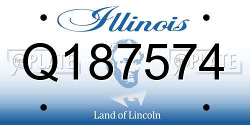 Q187574 Illinois License Plate