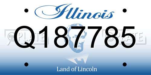 Q187785 Illinois License Plate