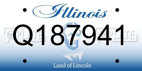 Q187941 Illinois License Plate