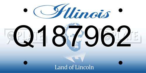 Q187962 Illinois License Plate