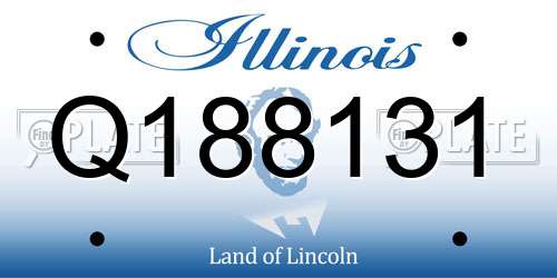 Q188131 Illinois License Plate