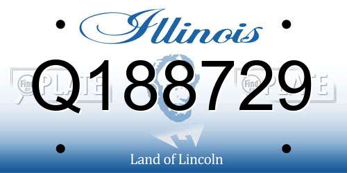 Q188729 Illinois License Plate