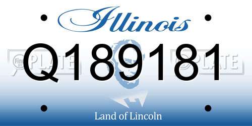 Q189181 Illinois License Plate