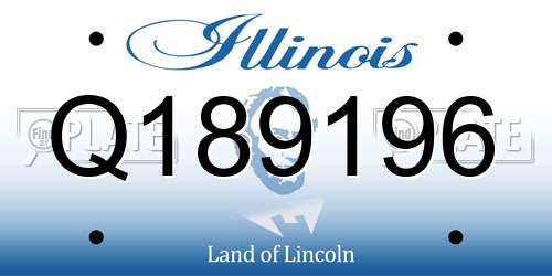 Q189196 Illinois License Plate