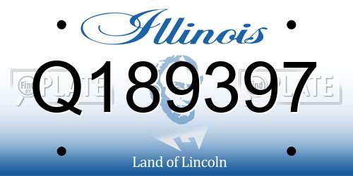 Q189397 Illinois License Plate