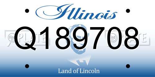 Q189708 Illinois License Plate