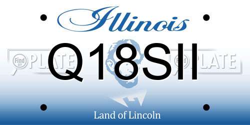 Q18SII Illinois License Plate