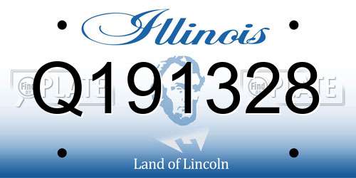 Q191328 Illinois License Plate