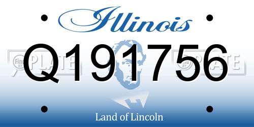 Q191756 Illinois License Plate