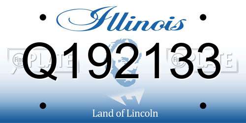 Q192133 Illinois License Plate