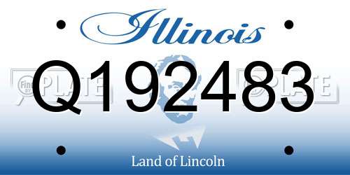 Q192483 Illinois License Plate