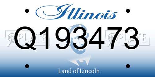 Q193473 Illinois License Plate
