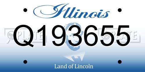 Q193655 Illinois License Plate