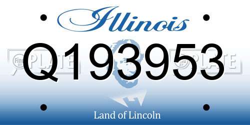 Q193953 Illinois License Plate