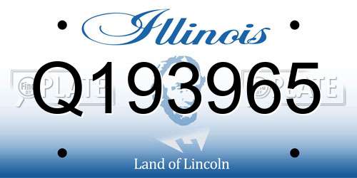 Q193965 Illinois License Plate