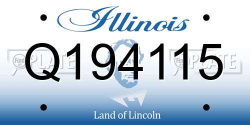 Q194115 Illinois License Plate
