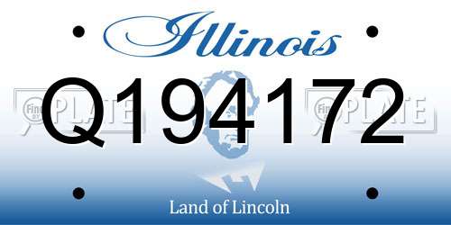 Q194172 Illinois License Plate