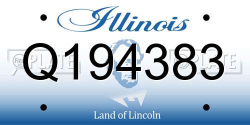 Q194383 Illinois License Plate