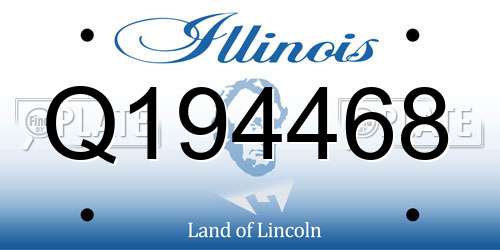 Q194468 Illinois License Plate