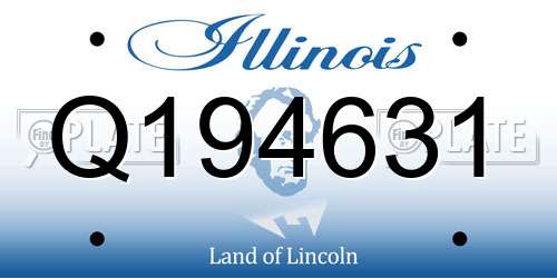 Q194631 Illinois License Plate