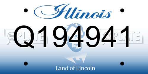 Q194941 Illinois License Plate