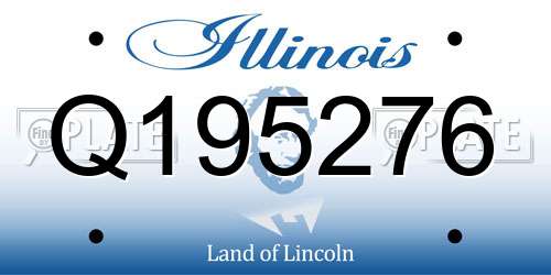 Q195276 Illinois License Plate
