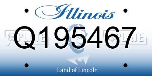 Q195467 Illinois License Plate