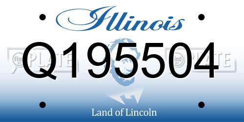 Q195504 Illinois License Plate