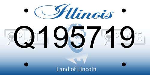 Q195719 Illinois License Plate