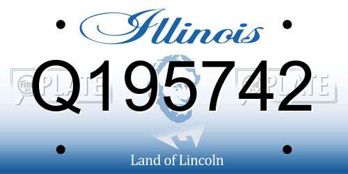 Q195742 Illinois License Plate