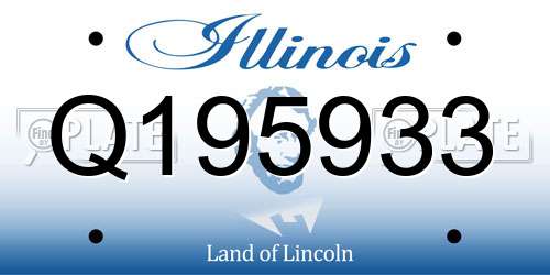 Q195933 Illinois License Plate