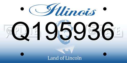 Q195936 Illinois License Plate