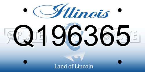 Q196365 Illinois License Plate