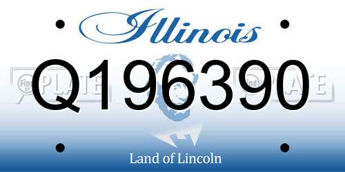 Q196390 Illinois License Plate