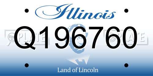 Q196760 Illinois License Plate