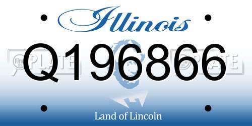 Q196866 Illinois License Plate
