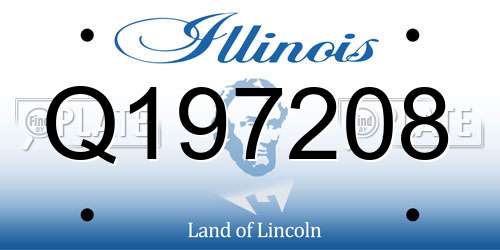 Q197208 Illinois License Plate