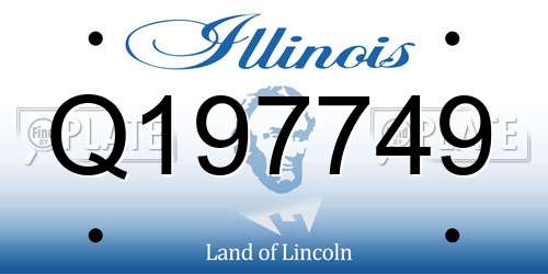 Q197749 Illinois License Plate